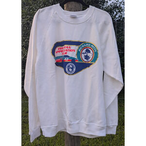 Vintage 1992 Richard Petty Fan Appreciation Tour White L Sweatshirt NASCAR